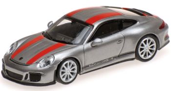 MNC870066221 - PORSCHE 911 R 2016 grijs met rode strepen
