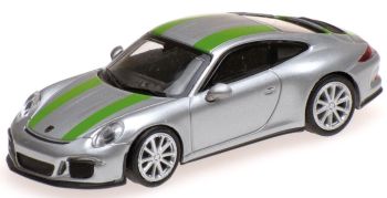MNC870066225 - PORSCHE 911 R 2016 grijs met groene strepen