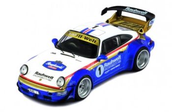 IXOMOC306 - PORSCHE 964 RWB Wit en blauw RAUCH-WELT