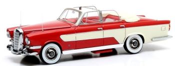 MTX41302-021 - GHIA MB 300C Allungata cabriolet 1956 rood en wit