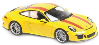 MXC940066221 - PORSCHE 911 R 2016 geel met rode strepen