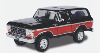 MMX79371BK - FORD Bronco HardTop 1978 Zwart en Rood