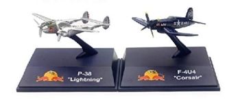 NEW07263 - F4U-4 Corsair en P-38 Lightning Red Bull