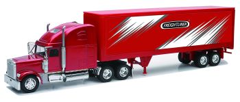NEW12783 - FREIGHTLINER 6x4 rood met stijve semi-box FREIGHTLINER markering