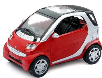 NEW19213E - SMART Fortwo rood met zwart dak