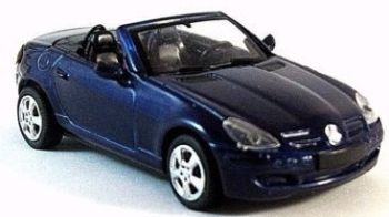 NEW19213J - MERCEDES BENZ SLK 350 cabrio blauw metaal