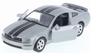 NEW50433Y - FORD Mustang grijs met zwarte strepen