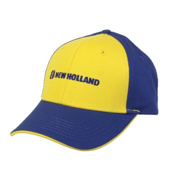 NH2186 - Geel met blauwe NEW HOLLAND pet