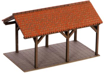 NOC14355 - Carport om te monteren afmetingen 6.5 x 3.5 x 3.8 cm