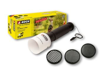 NOC60112 - Gras-Master 3.0 PROFI met 3 zeven voor flocking - 8 x 1.5V AA-batterijen