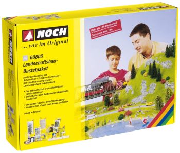 NOC60805 - 1/87 HO schaal spoorweglandschap creatie set