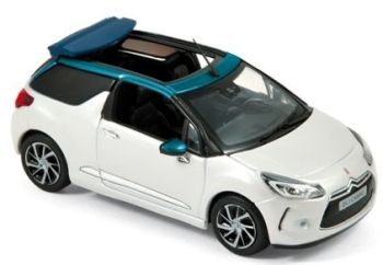 NOREV155298 - CITROEN DS3 Cabrio "Parelwit en smaragd" (2015)