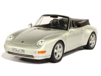 NOREV187592 - PORSCHE 911 Carrera cabrio zilver metaal 1994