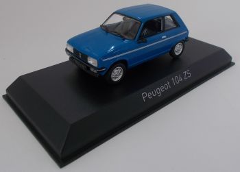 NOREV471404 - PEUGEOT 104 ZS 1979 blauwe ibis