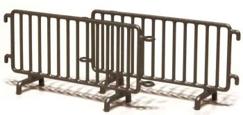 NOREVAV4107 - 2 miniatuur metalen Vauban barrières voor model lengte 5cm hoogte 2.5cm