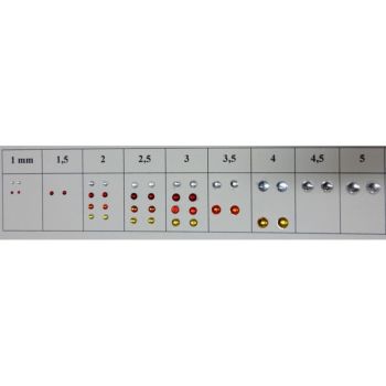 ART04355B - 2 witte ronde lampjes 3;5 mm