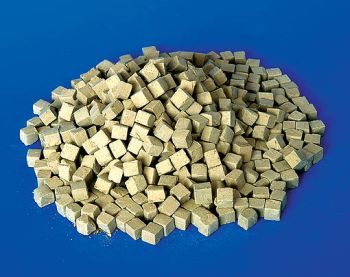 PLS4004 - Miniatuur kasseien van lichtbeige vierkante vormen voor diorama