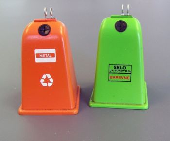 PLS435 - miniatuur recyclingbakken om in elkaar te zetten en te schilderen