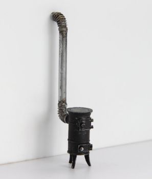 PLSEL030 - Miniatuur houten haar om te monteren en te schilderen totale afmetingen 5cm