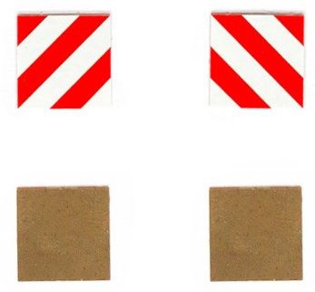 PMAA-205 - Set van 2 panelen Vierkant sjabloon zonder steun 13;2 x 13;2 mm