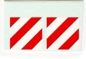 PMAA-209 - Set van 2 vierkante sjabloonstickers 13;2 x 13;2 mm
