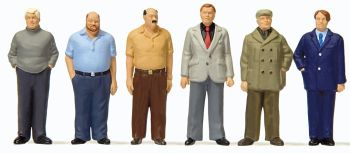 PREI68216 - Kavel van 6 mannen in burgerkleding