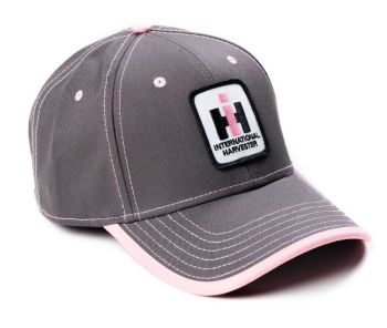 PIH45 - Grijze pet met roze details en IH-logo
