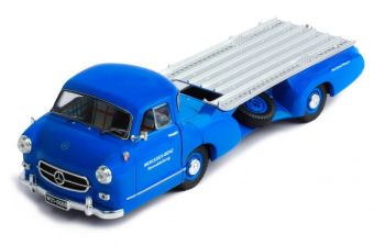IXORAC342 - MERCEDES transporter racewagen 1955 Blauw
