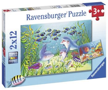 RAV076253 - 2 puzzels - 12 stukjes - De zeebodem