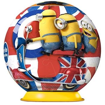 RAV11914/01 - 3D-puzzel - 54 stukjes - MINIONS in ENGELAND - 7 cm