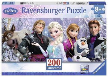 RAV128013 - Panorama puzzel - 200 stukjes - De sneeuwkoningin