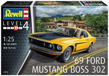 REV07025 - FORD Mustang Boss 302 1969 model om te monteren en te schilderen