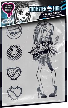 REV30218 - MONSTER HIGH stencil - Frankie Stein