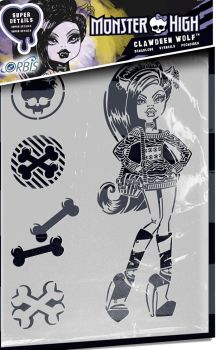 REV30219 - MONSTER HIGH-sjabloon - Clawdeen Wolf