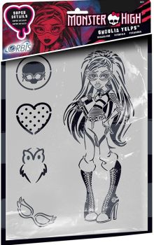 REV30221 - MONSTER HIGH Stencil - Ghoula Yelps
