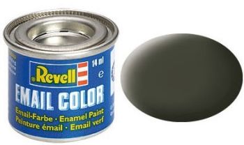 REV32142 - Mat Olijfgroene Emaille Verf 14ml