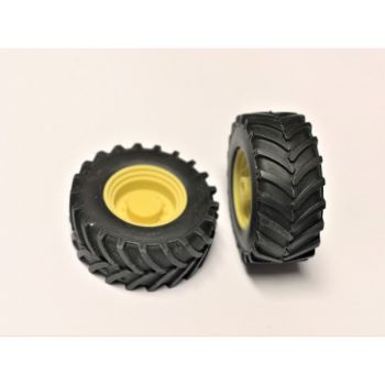 ART04271_J - 2x Tractor voorwiel geel 47mm