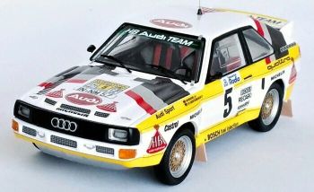 TRORRSE23 - AUDI Sport Quattro #5 Rally Zweden 1985 W.RÖHRL / C.GEISTDÖRFER - Gelimiteerd tot 150 exemplaren.