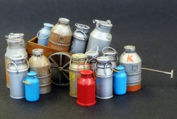 PLS508 - Melk blikjes. verven