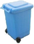 UM143_BLEU - 1 blauwe 240L bak maat 2 x 1;5 hoogte 3 cm
