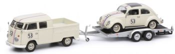 SCH3742 - VOLKSWAGEN T1B met aanhanger en VW Kever Choupette
