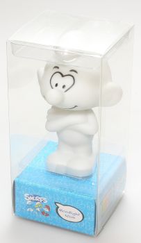 SCHTROU274824 - Smurfen nachtlampje beschilderd gezicht veelkleurig verlichting hoogte 10 cm tweedehands verkocht