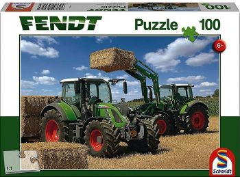 SCM56256 - Puzzel 100 stukjes FENDT 724 Vario en 716 Vario met lader - 36cm x 24 cm