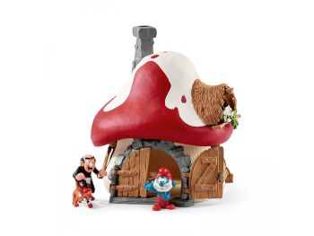 SHL20803 - SMURFEN huis met 2 figuren