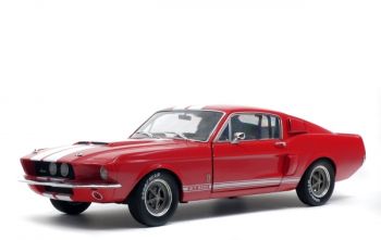 SOL1802902 - SHELBY MUSTANG GT 500 1967 - Rood en wit
