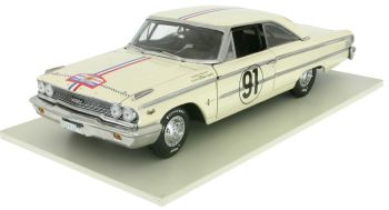 SUN1473 - FORD Galaxie 500 hardtop #91 Gredefour / Foulgoc rally tour de france 1963
