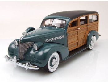 SUN6171 - CHEVROLET Woody Station Wagon 1939 groene imitatie houten deuren