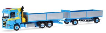 HER926072 - SCANIA CR 20 ND 6x4 kiepwagen met kraan en 1+1-assige aanhanger MARTIN WITTWER