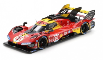 LOSLS1211 - FERRARI 499P #50 Ferrari AF Corse 1e 24 uur van Le Mans 2024 A.FUOCO-M.MOLINA-N.NIELSEN