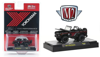 M2M-31500MJS35 - FORD Bronco Yokohama 1971 zwart en rood